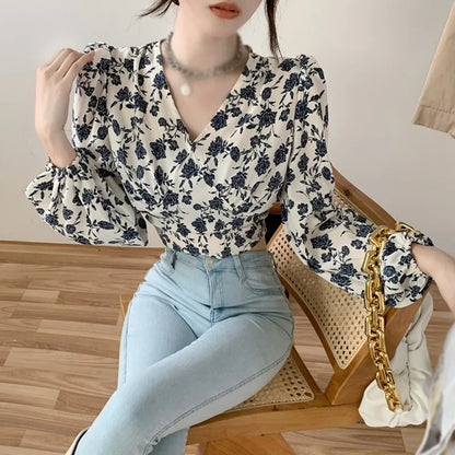Bloemenprint Blouse Vrouwelijke Zomer Jurk