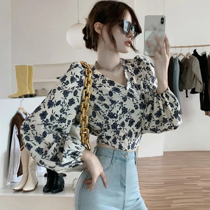 Bloemenprint Blouse Vrouwelijke Zomer Jurk
