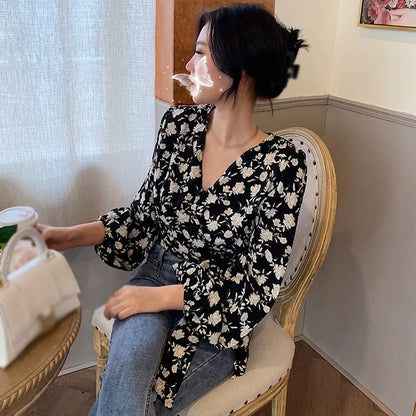 Bloemenprint Blouse Vrouwelijke Zomer Jurk