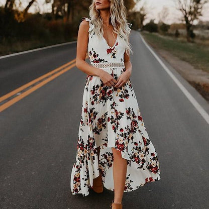 Dames Maxi Jurk Bloemige Zomerkleding voor Vrouw - StudioMarella