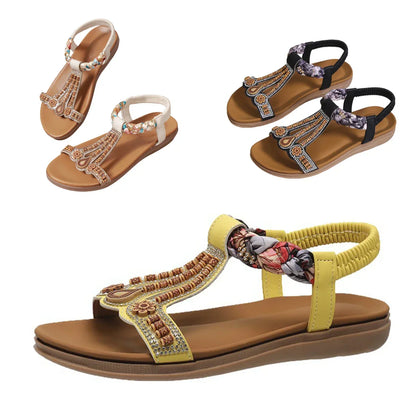 Comfortabele Zomer Sandalen met Elastische Enkelband - StudioMarella