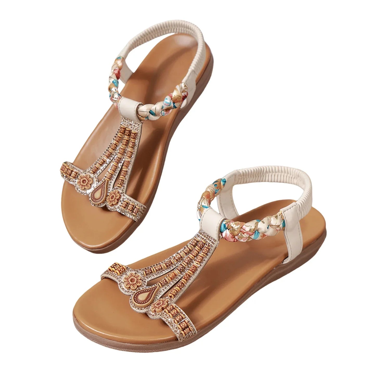 Comfortabele Zomer Sandalen met Elastische Enkelband