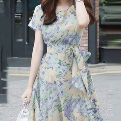 Bloemenprint Jurk Bohemien Stijl Zomerjurk