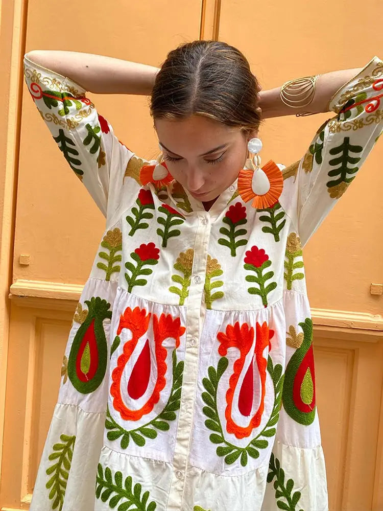 Dames Maxijurk Boho Stijl Zomer Jurk Lange Jurk