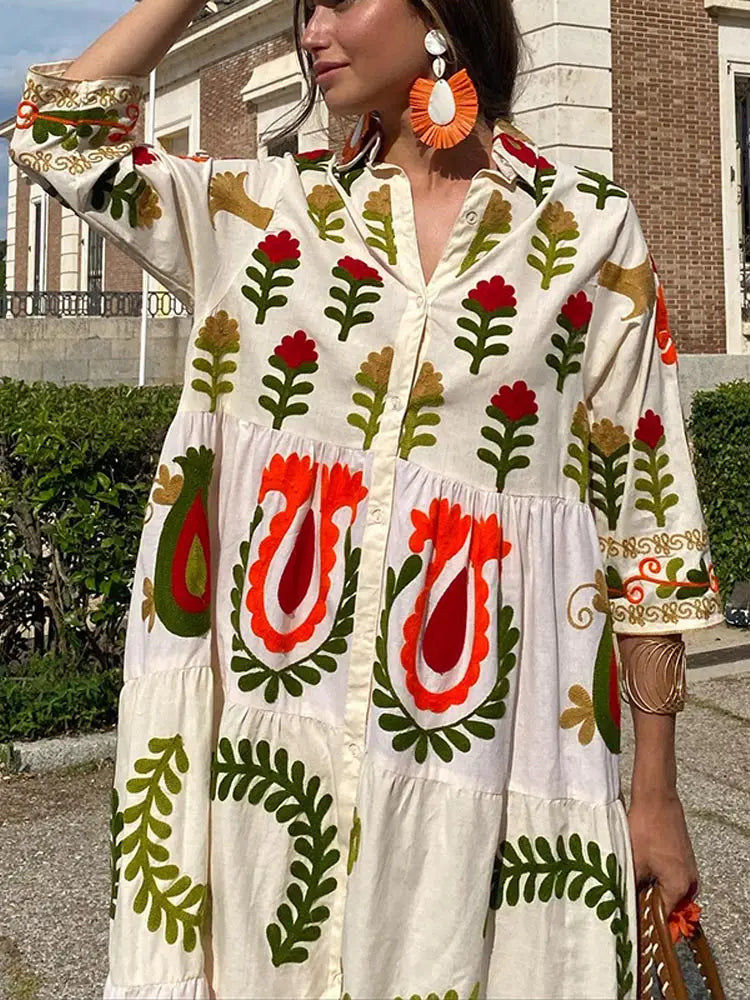 Dames Maxijurk Boho Stijl Zomer Jurk Lange Jurk