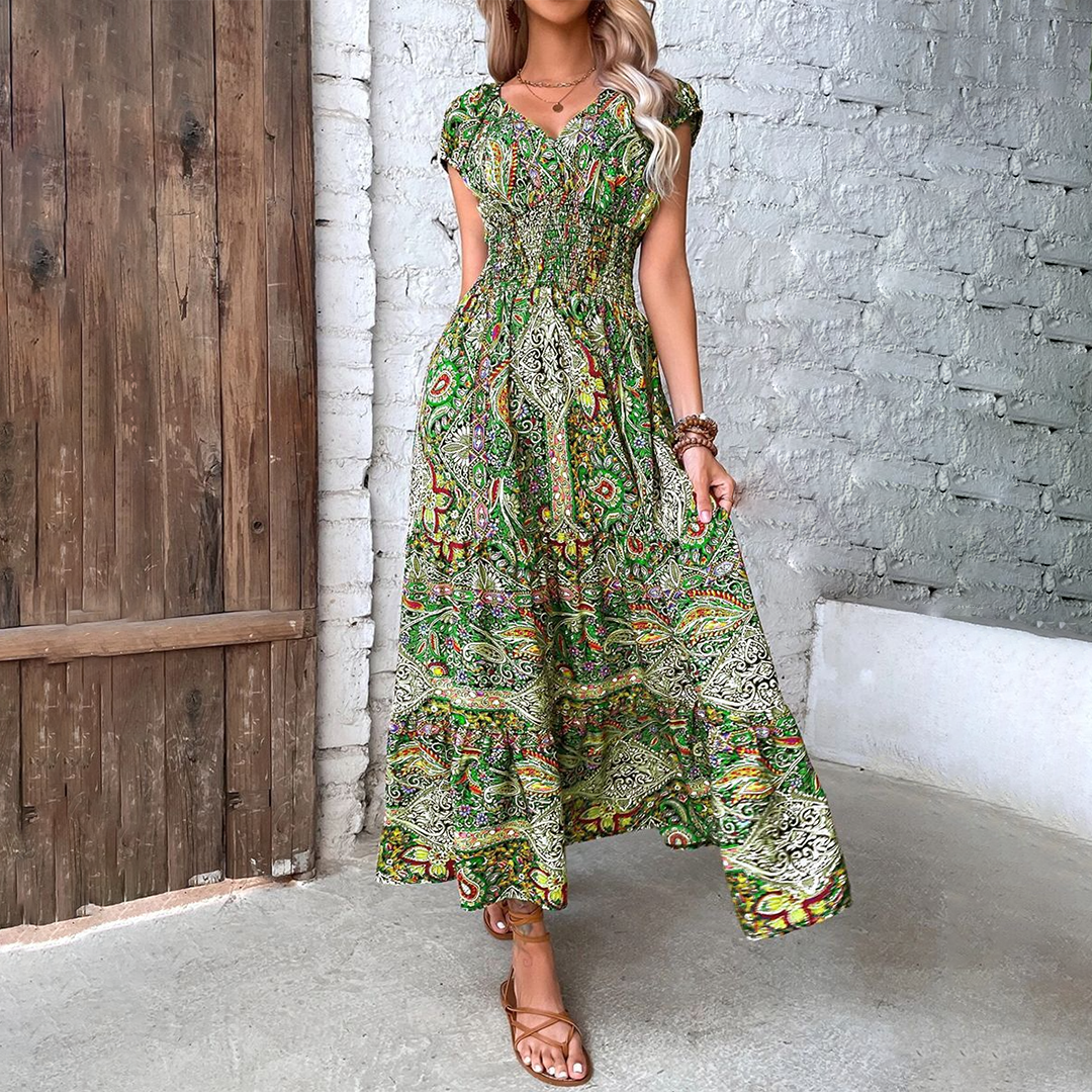 Dames Maxi Jurk Boho Stijl Zomerjurk Elvira - StudioMarella