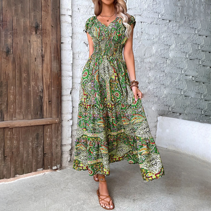 Dames Maxi Jurk Boho Stijl Zomerjurk Elvira - StudioMarella