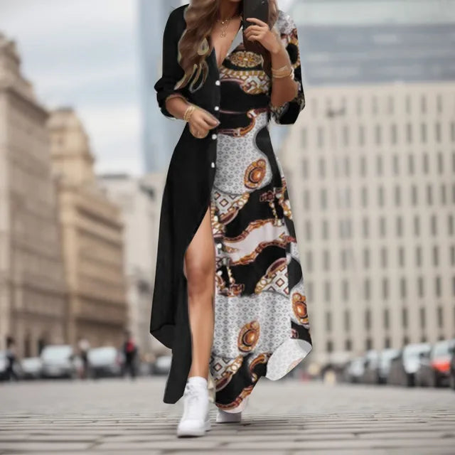 Maxi Jurk met Bloemenprint Zomerjurk Vrouw - StudioMarella