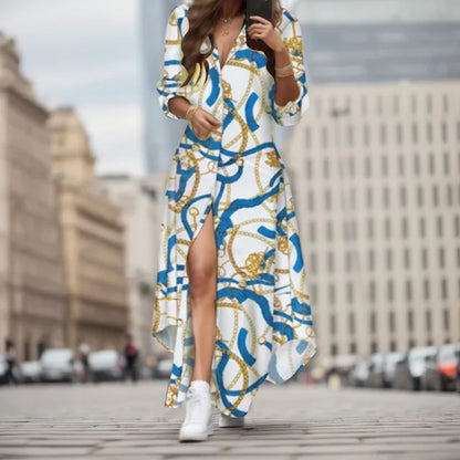 Maxi Jurk met Bloemenprint Zomerjurk Vrouw