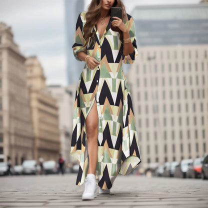 Maxi Jurk met Bloemenprint Zomerjurk Vrouw