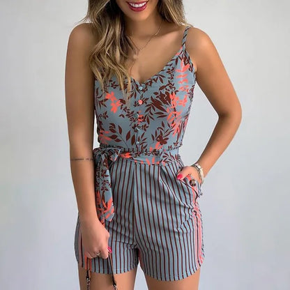 Dames Jumpsuit Kort Met Schouderriemen Zomerse Jurk