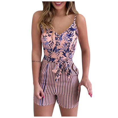 Dames Jumpsuit Kort Met Schouderriemen Zomerse Jurk