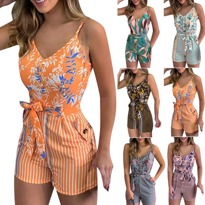 Dames Jumpsuit Kort Met Schouderriemen Zomerse Jurk
