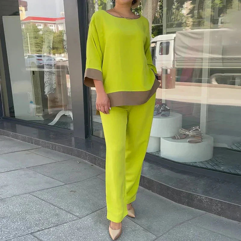 Dames Broek Set Lange Broek Savannah Look - StudioMarella
