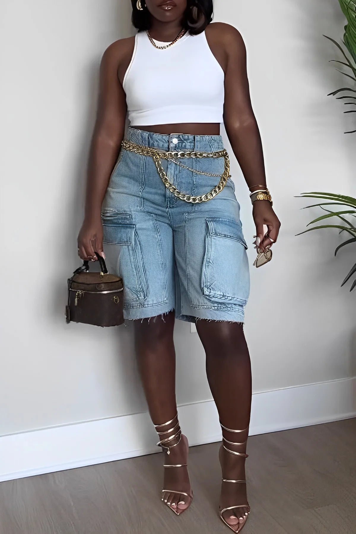 Dames Shorts Zomer Broek Cargo Stijl voor Vrouw - StudioMarella