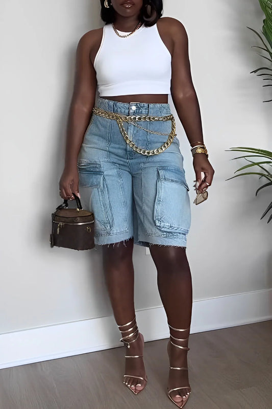 Dames Shorts Zomer Broek Cargo Stijl voor Vrouw - StudioMarella