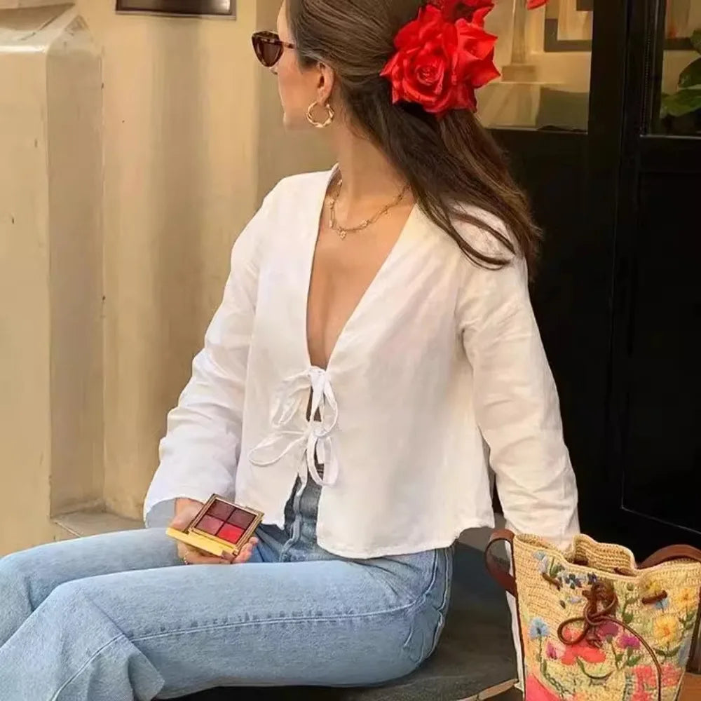 Vrouwelijke Zomer Blouse Licht en Luchtig - StudioMarella
