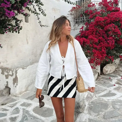 Vrouwelijke Zomer Blouse Licht en Luchtig