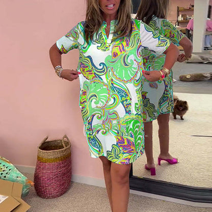 Dames Zomerjurk Mini Bloemenjurk Casual Korte Jurk