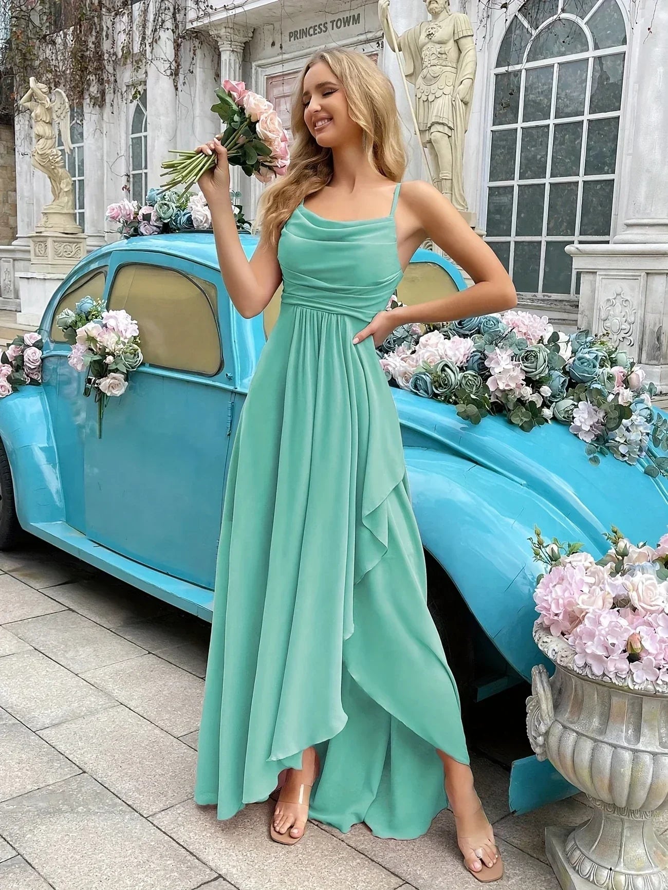 Dames Chiffon Midi Jurk voor Bruiloft - Avon