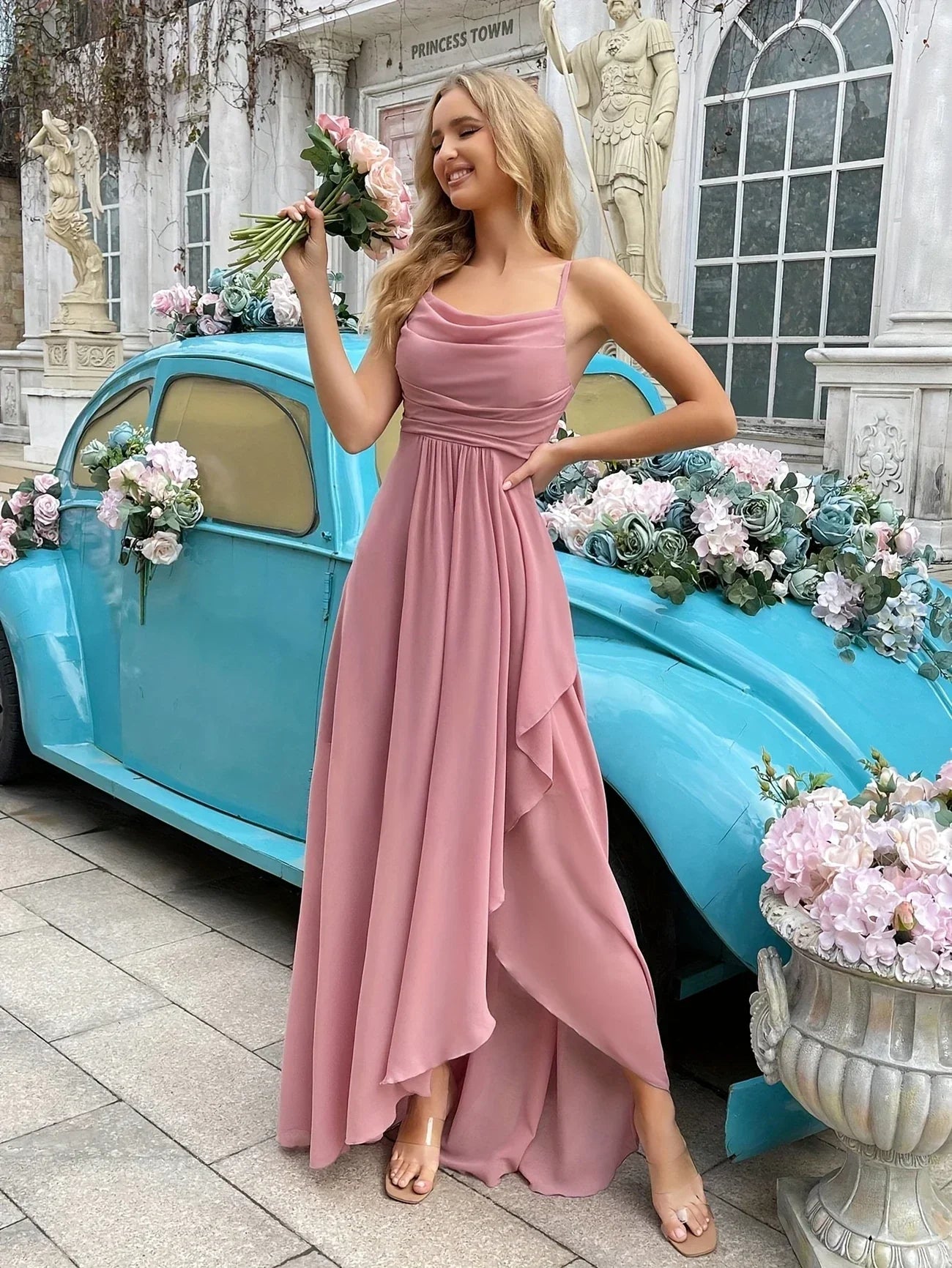 Dames Chiffon Midi Jurk voor Bruiloft - Avon