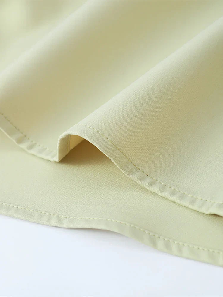 Groene Jurk met Patchwork Plooien Zomer 2024