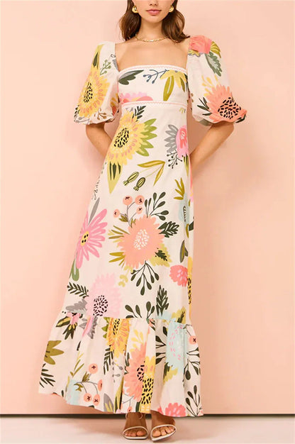 Elegante Maxi Jurk voor Vrouw Zomer Collectie