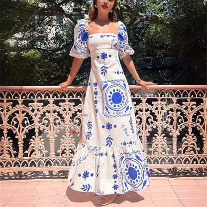 Elegante Maxi Jurk voor Vrouw Zomer Collectie