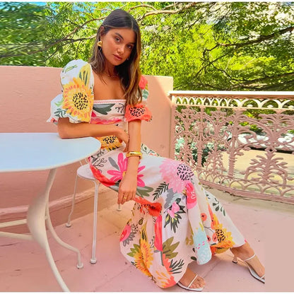 Elegante Maxi Jurk voor Vrouw Zomer Collectie