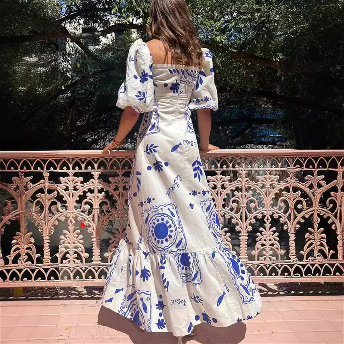 Elegante Maxi Jurk voor Vrouw Zomer Collectie