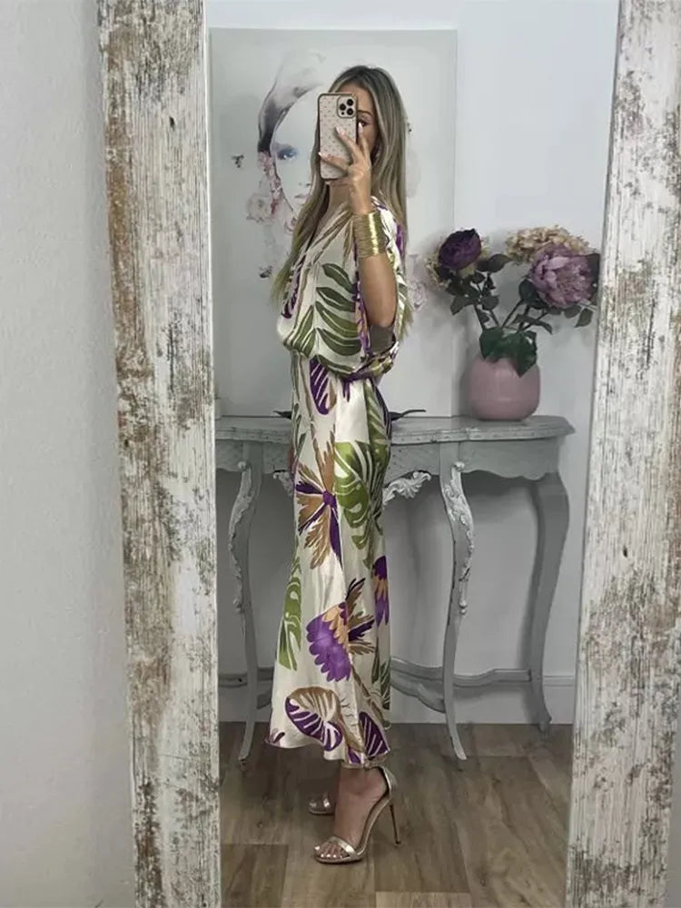 Vrouwelijke Zomerjurk Chiffon Tweedelig Set