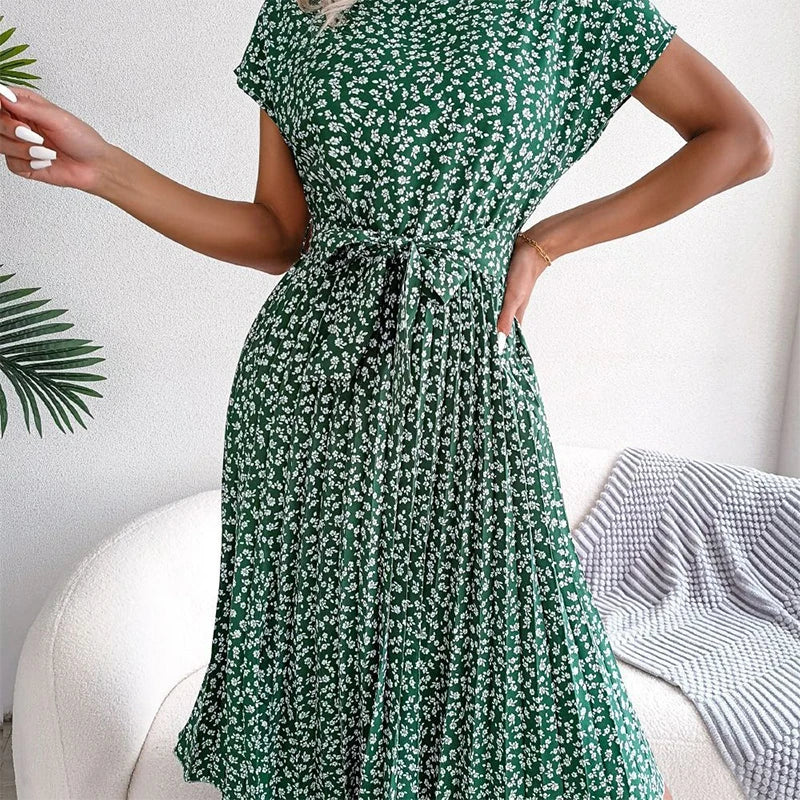Zomerjurk voor Dames Bloemenprint Vrouwen Jurk Zomerse Stijl