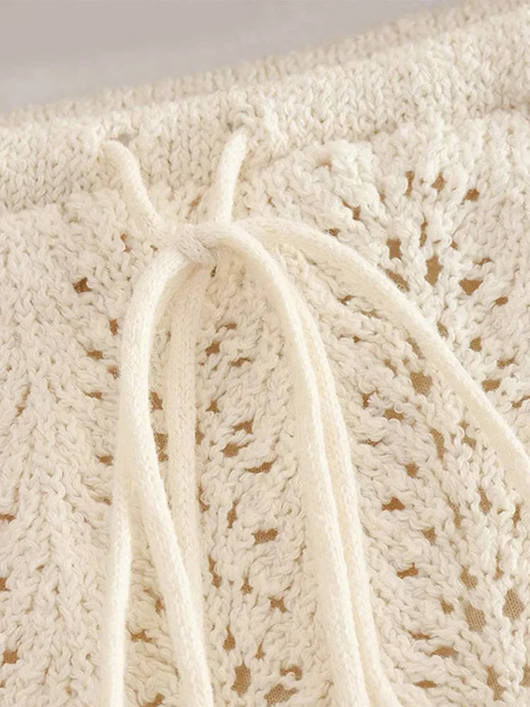 Zomerse Gebreide Set voor Vrouw Comfortabel en Stijlvol