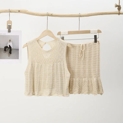 Zomerse Gebreide Set voor Vrouw Comfortabel en Stijlvol