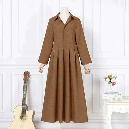 Dames Geplooide Maxi Formele Jurk - Gloria