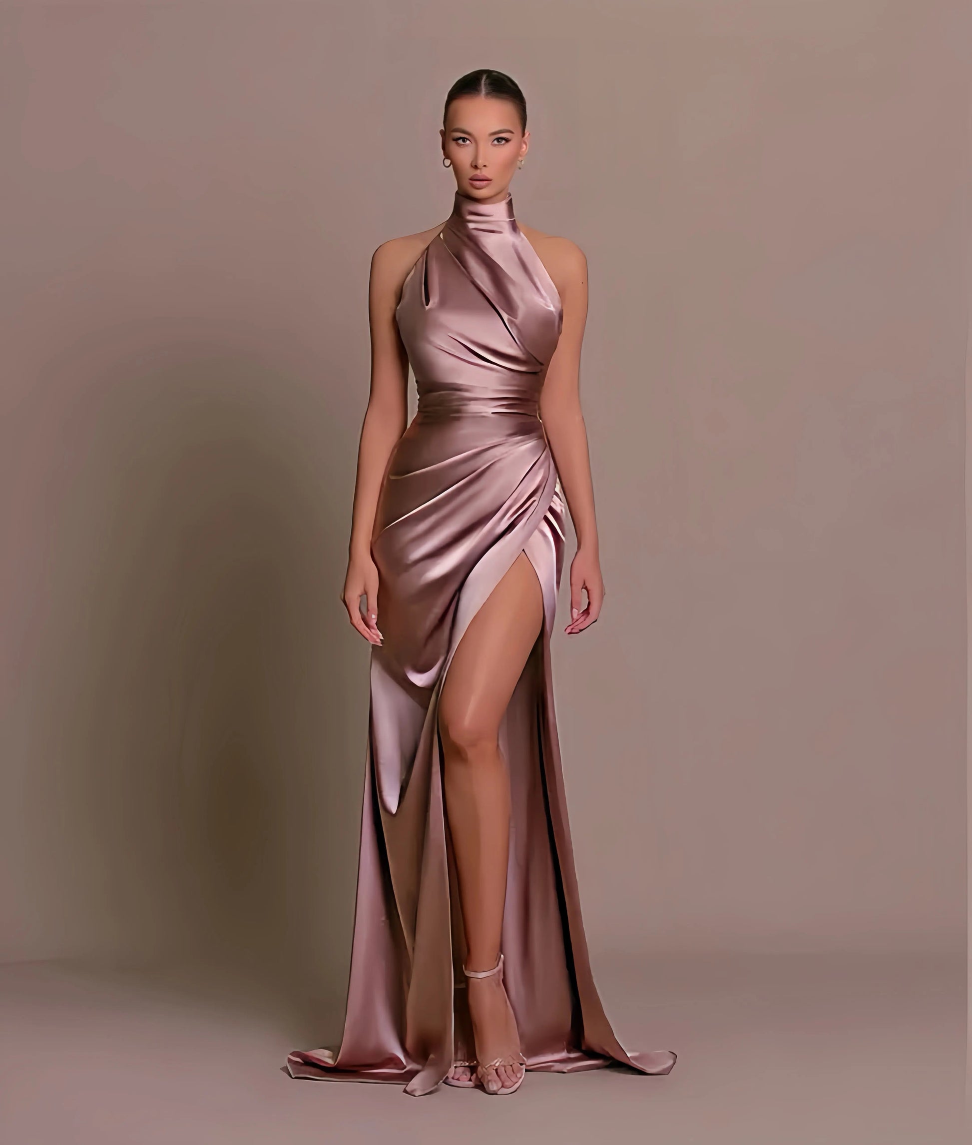 Dames Halter Maxi Avondjurk - Ariadne