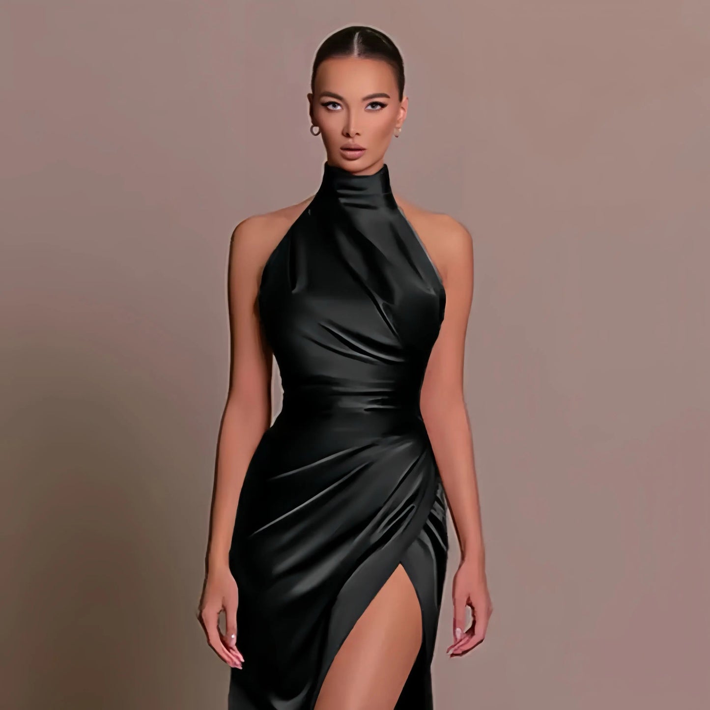 Dames Halter Maxi Avondjurk - Ariadne