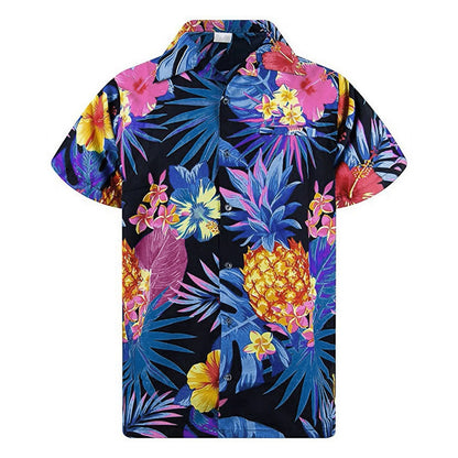 Zomershirt Aloha Leaf Luchtige Korte Mouw