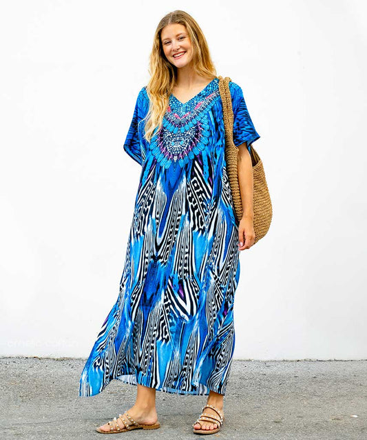 Dames Maxi Jurk Zomerjurk Hawaii Stijl Mooi - StudioMarella