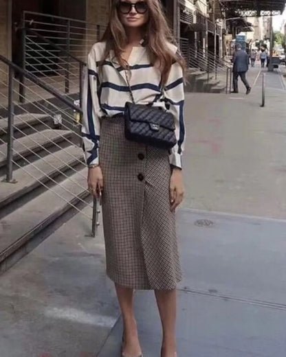 Vrouwen Blouse Zijde Geometrische Patronen