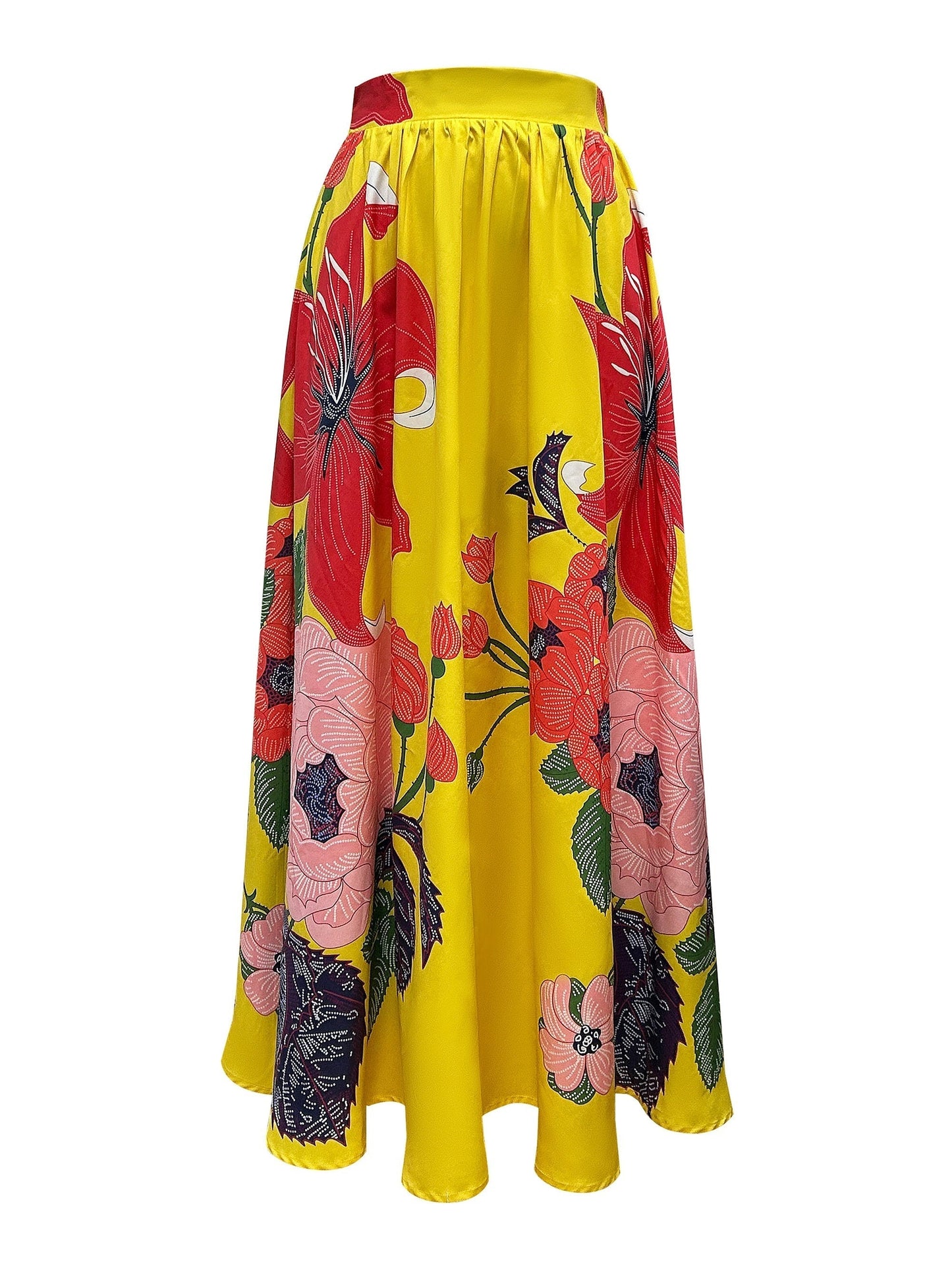Dames Maxi Rok Hoge Taille Bloem Jurk Zomerrok - StudioMarella