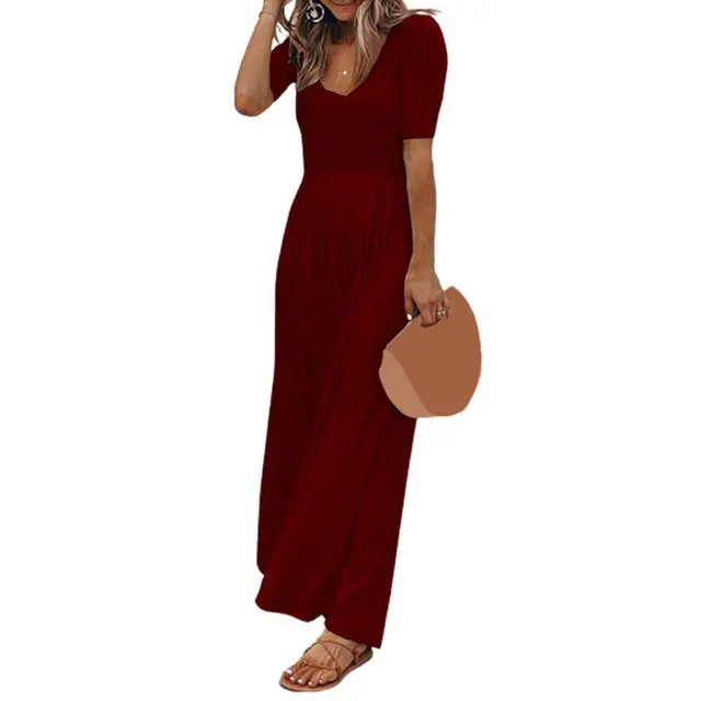 Dames Jumpsuit Zomerse Wijde Pijpen Jurk Model