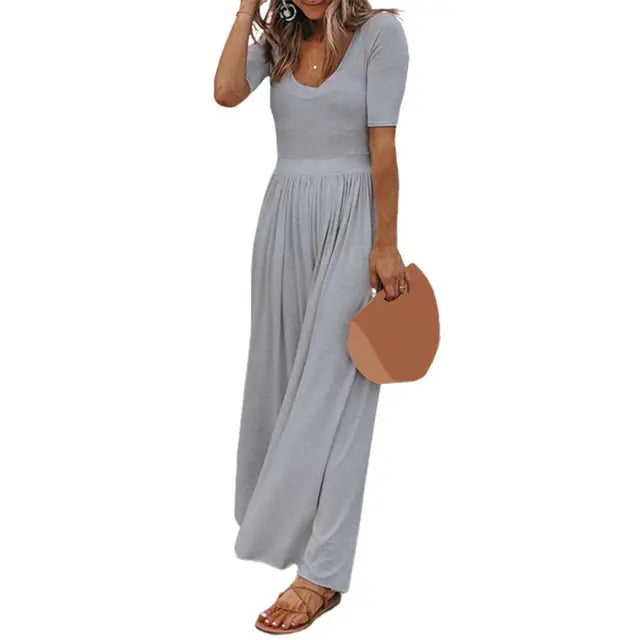 Dames Jumpsuit Zomerse Wijde Pijpen Jurk Model