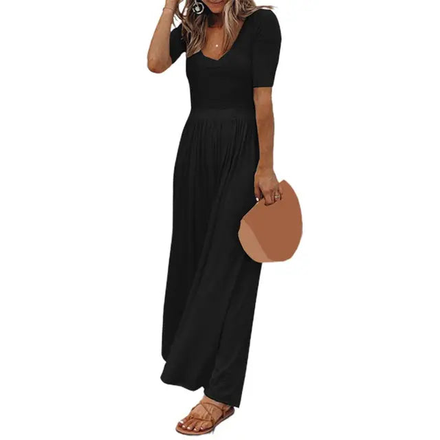 Dames Jumpsuit Zomerse Wijde Pijpen Jurk Model - StudioMarella