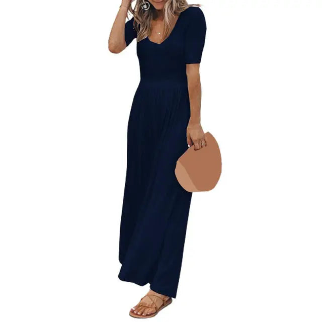 Dames Jumpsuit Zomerse Wijde Pijpen Jurk Model