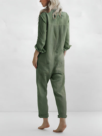 Dames Jumpsuit Lange Mouwen Elegante Avondjurk Zwart