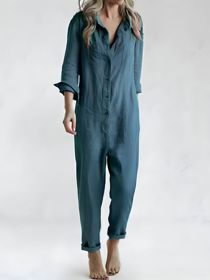 Dames Jumpsuit Lange Mouwen Elegante Avondjurk Zwart