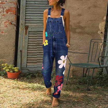 Dames Jumpsuit Bloemenpatroon Zomerjurk Feestelijk Elegant - StudioMarella
