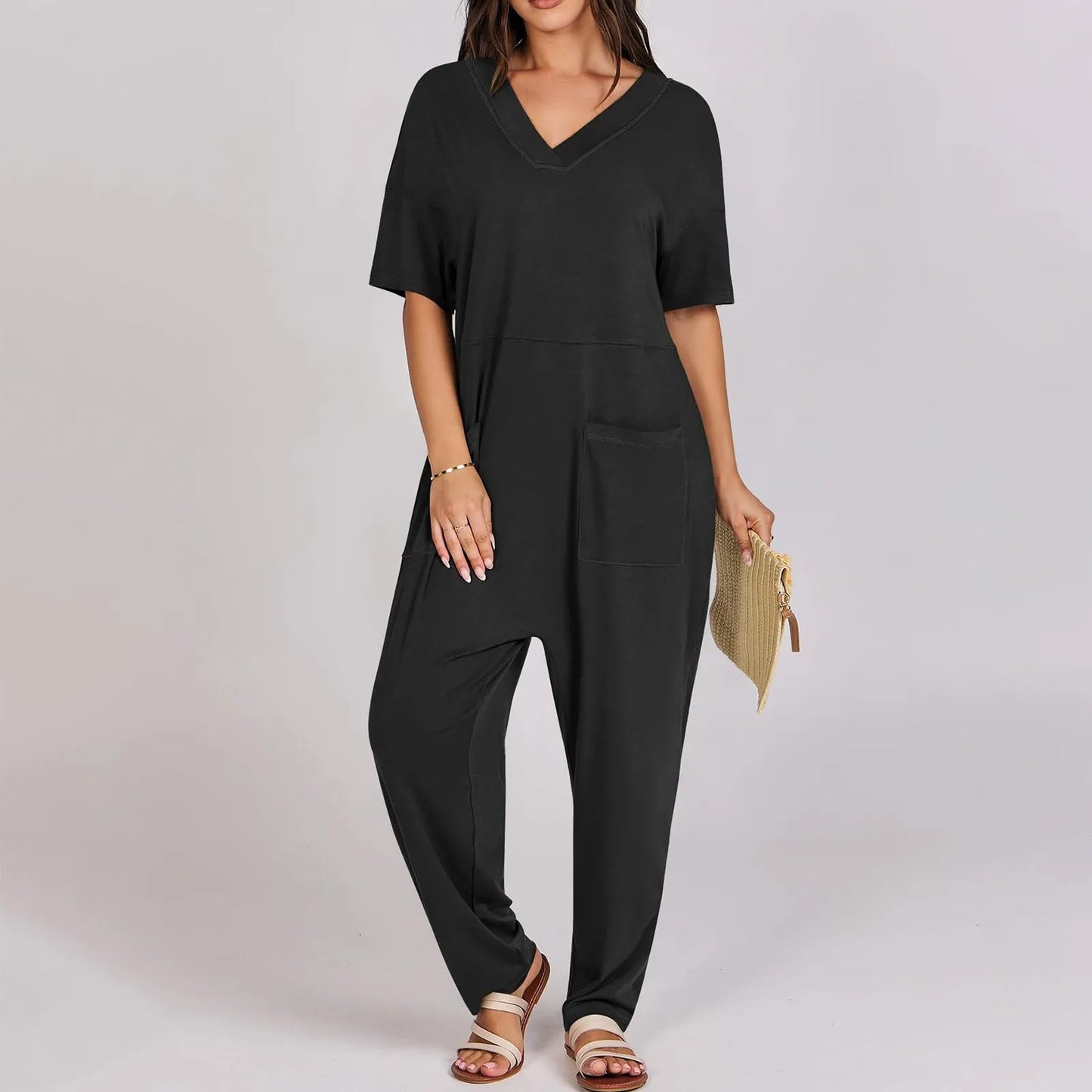 Zomer Jumpsuit Zara Jurk Zwart Chic Designer
