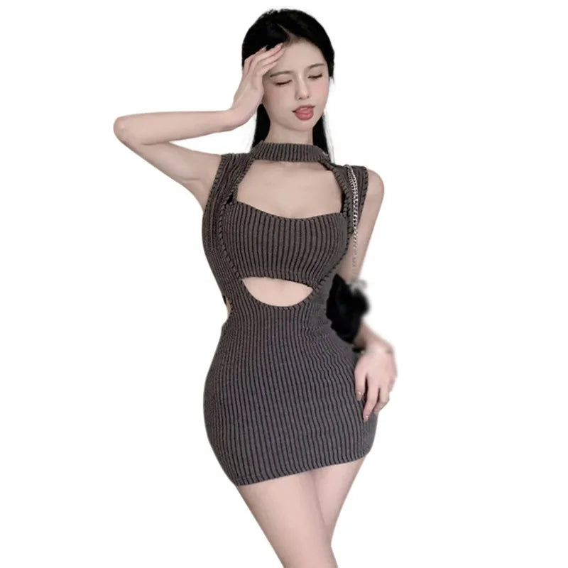 Vrouwen Jurk Zomerjurk Mouwloos Effen Kleur Jurk